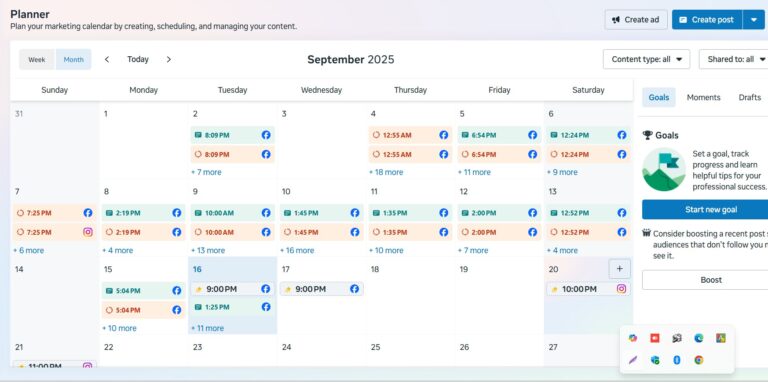 Social Media Calendar